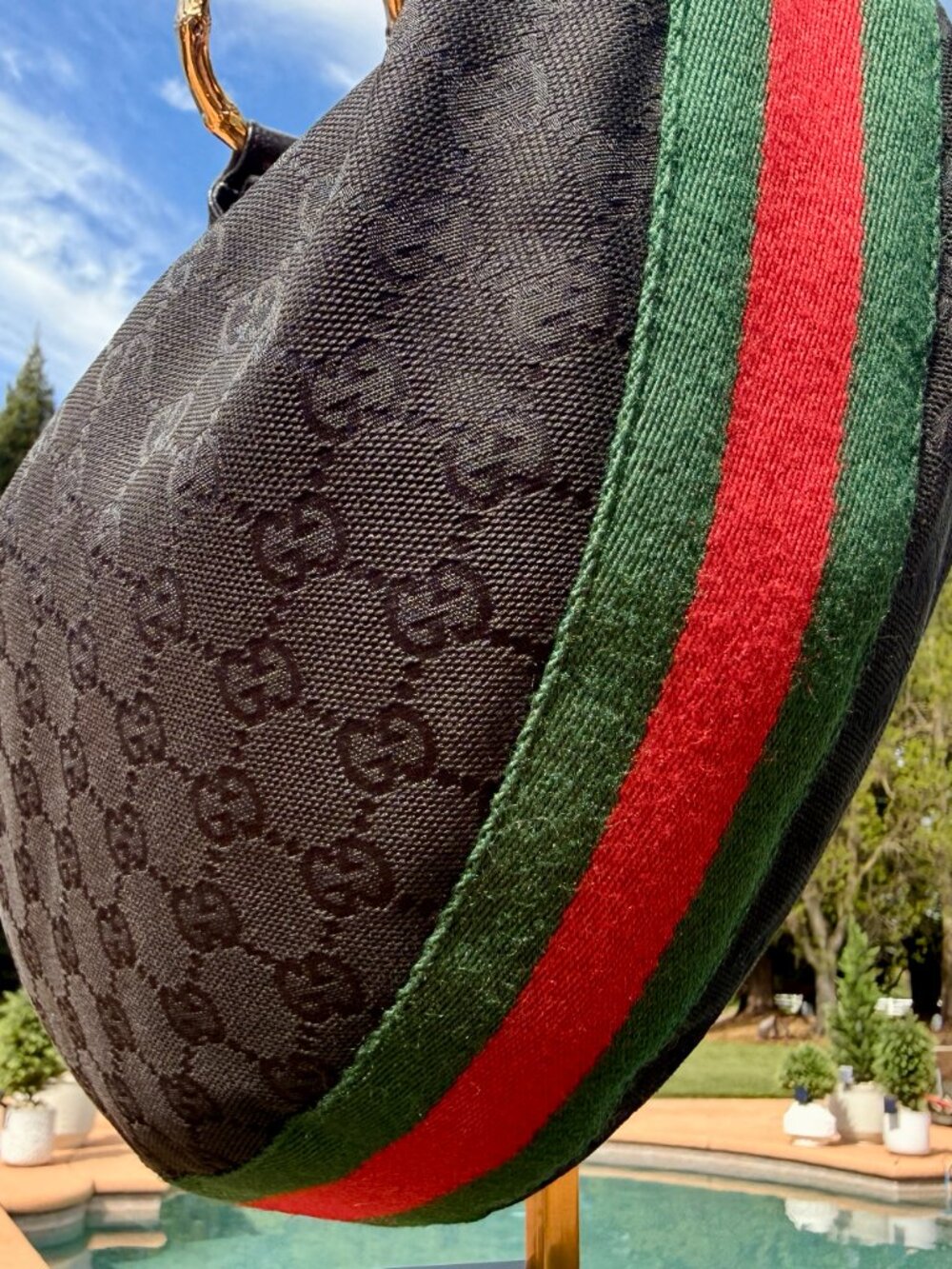 Gucci Vintage Hobo w/ Gold Bamboo Hardware - Picture 3 of 4